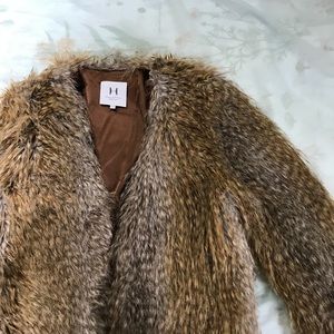 Halston Heritage Faux Fur Coat